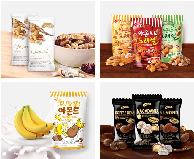 韓國堅果和巧克力豆