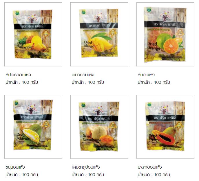 泰國水果干和水果凍干
