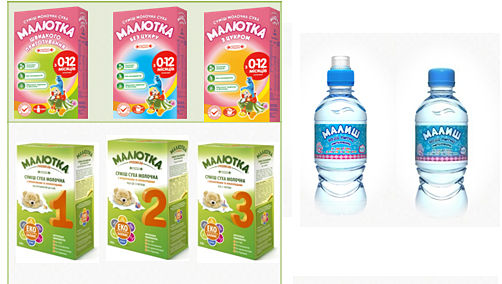 烏克蘭奶粉和嬰兒專用水