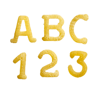 字母和阿拉伯?dāng)?shù)字形兒童意...