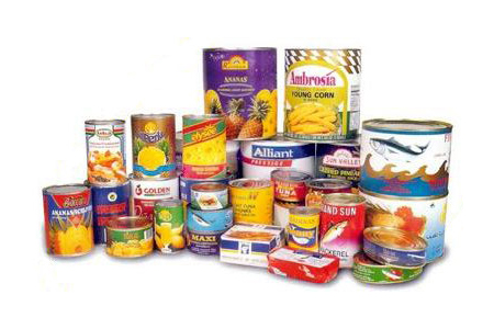 泰國水果和海鮮罐頭