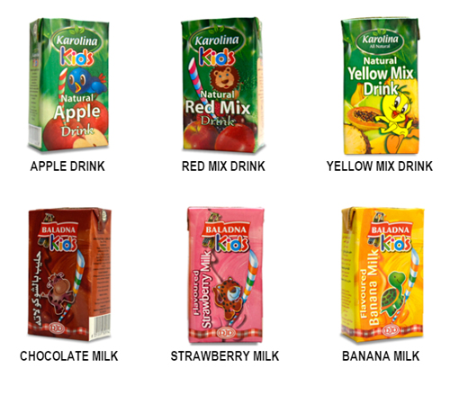 約旦果汁果味牛奶和飲料